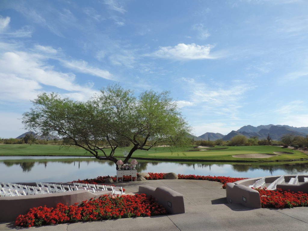 Grayhawk Golf Club ceremony tree Casey Green Weddings Scottsdale Arizona