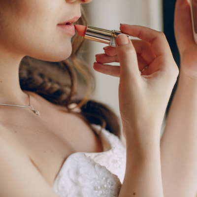 Bride Lipstick Wedding Beauty Timeline Casey Green Weddings