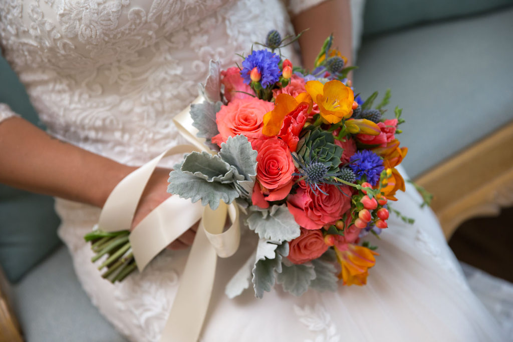 Vibrant Colorful Bridal Bouquet