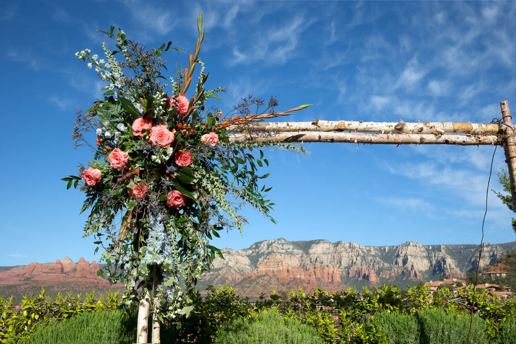 Floral Display on Arch